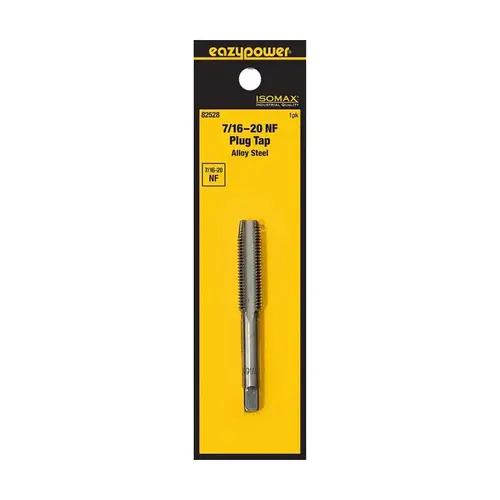 Isomax Plug Tap, 7/16-20 Thread, NF Thread, Tungsten Steel Isomax Plug Tap, 7/16-20 Thread, NF Thread, Tungsten Steel