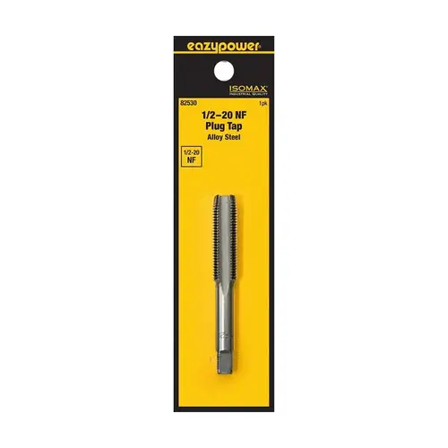 Isomax Plug Tap, 1/2-20 Thread, NF Thread, Tungsten Steel Isomax Plug Tap, 1/2-20 Thread, NF Thread, Tungsten Steel