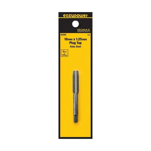 Isomax Tap, M10x1.25 Thread, Plug Chamfer, Tungsten Steel Isomax Tap, M10x1.25 Thread, Plug Chamfer, Tungsten Steel