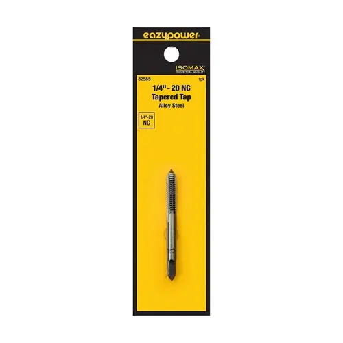Isomax Taper Tap, 1/4-20 Thread, UNC Thread Isomax Taper Tap, 1/4-20 Thread, UNC Thread