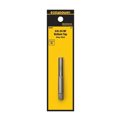 Isomax Straight Flute Tap, 3/8-24 Thread, UNF Thread, Bottom Chamfer Isomax Straight Flute Tap, 3/8-24 Thread, UNF Thread, Bottom Chamfer