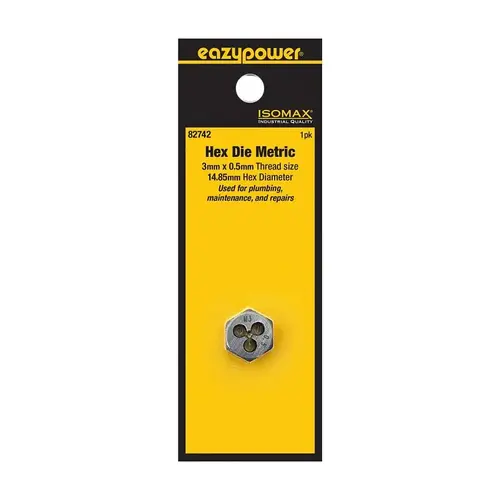 Eazypower Die, M3 x 0.5 Thread, Metric Thread Eazypower Die, M3 x 0.5 Thread, Metric Thread