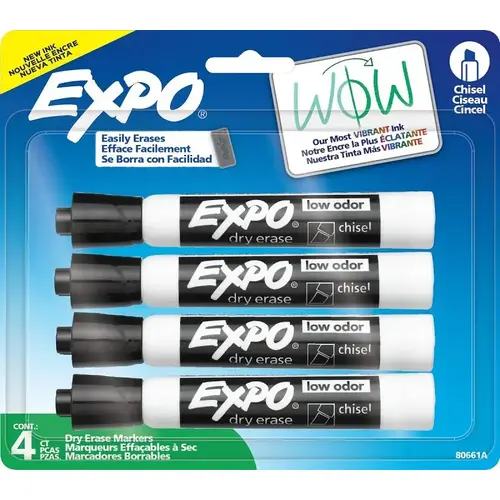 Expo 80661 Dry Erase Marker, Chisel Lead/Tip, Broad Lead/Tip, Black Lead/Tip Expo 80661 Dry Erase Marker, Chisel Lead/Tip, Broad Lead/Tip, Black Lead/Tip