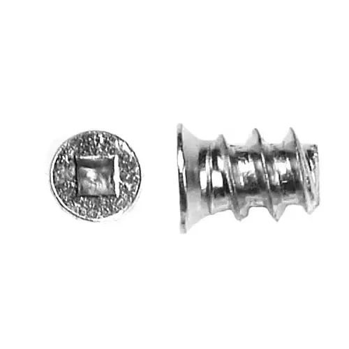 #5 x 13mm Flat Head Euro Screw, Square Drive Euro Thread and Blunt Point, Nickel, Box of 10000 by Wurth #5 x 13mm Flat Head Euro Screw, Square Drive Euro Thread and Blunt Point, Nickel, Box of 10000 by Wurth