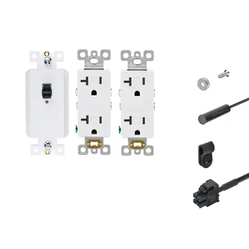 (2) 20 amp Safety Interlock Disconnect Kit for Appliance Garage w/Switch-Off (2) 20 amp Safety Interlock Disconnect Kit for Appliance Garage w/Switch-Off