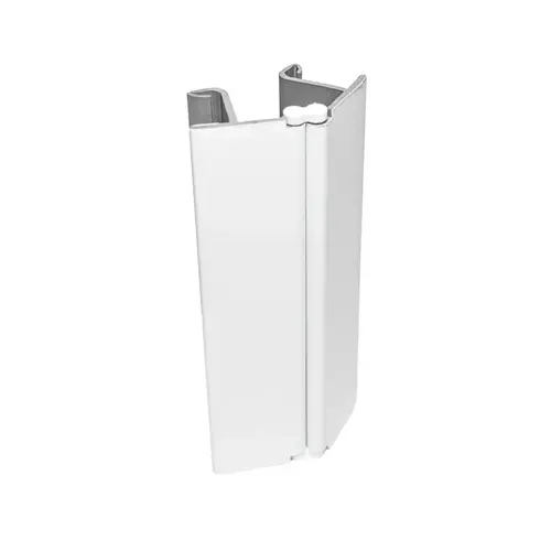 Peter Meier Plastic Toe Kick Multi-Angle 90 degree Inside/Outside Corner Connector 4-3/4"H, Matte White Melamine Foil Finish Peter Meier Plastic Toe Kick Multi-Angle 90 degree Inside/Outside Corner Connector 4-3/4"H, Matte White Melamine Foil Finish