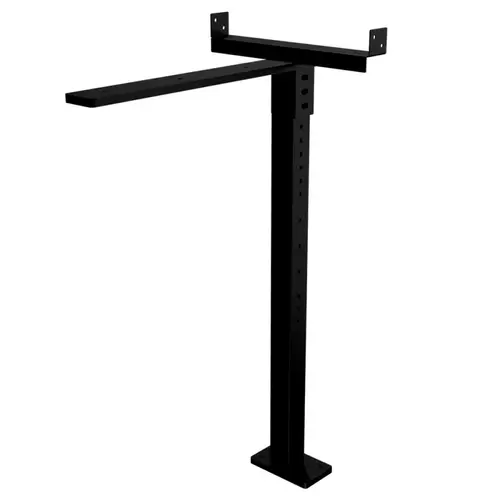 21.5" x 6" x 34" Heavy-Duty Adjustable Flaoting Shelf Bracket, Flat Plate, Black Finish 21.5" x 6" x 34" Heavy-Duty Adjustable Flaoting Shelf Bracket, Flat Plate, Black Finish