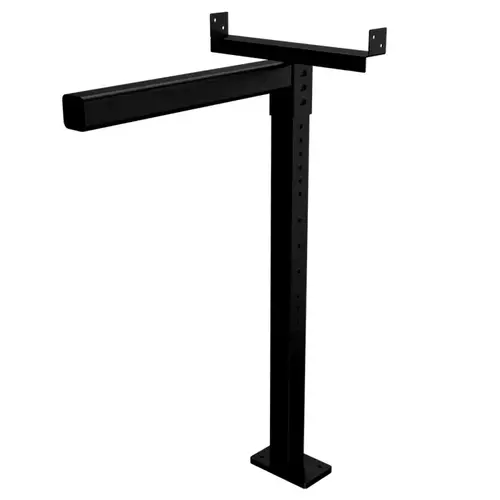 21.5" x 6" x 34" Heavy-Duty Adjustable Flaoting Shelf Bracket, Square Tube, Black Finish 21.5" x 6" x 34" Heavy-Duty Adjustable Flaoting Shelf Bracket, Square Tube, Black Finish