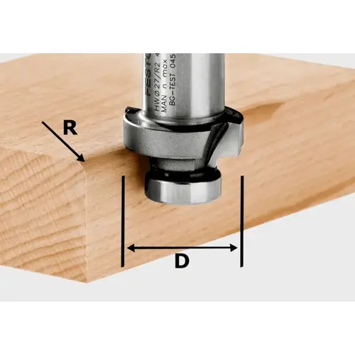 Roundover Bit, 2 Flute 1/8" Radius Roundover Bit, 2 Flute 1/8" Radius