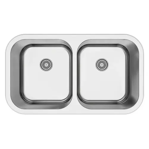 Profile 31-1/2"W Stainless Steel Undermount Kitchen Sink Double 50/50 Bowl, 16 Gauge, 20 Per Pack Profile 31-1/2"W Stainless Steel Undermount Kitchen Sink Double 50/50 Bowl, 16 Gauge, 20 Per Pack