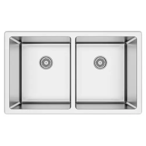 Select 32"W Stainless Steel Undermount Kitchen Sink Double 50/50 Bowl, 16 Gauge, 20 Per Pack Select 32"W Stainless Steel Undermount Kitchen Sink Double 50/50 Bowl, 16 Gauge, 20 Per Pack