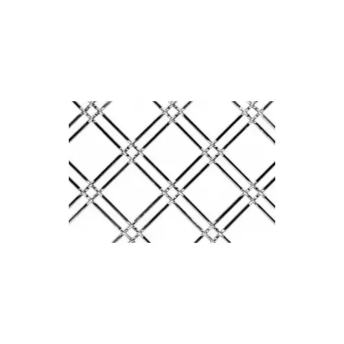 Kent Design 114 1/4 F Bright Chrome Decorative Metal Grill, 36"x48" Kent Design 114 1/4 F Bright Chrome Decorative Metal Grill, 36"x48"