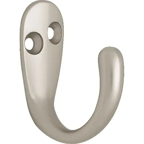 Franklin Brass Single Prong Hook, Nickel, 10/Pack Franklin Brass Single Prong Hook, Nickel, 10/Pack