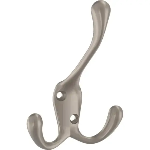 Franklin Brass Triple Prong Hook, Nickel, 10/Pack Franklin Brass Triple Prong Hook, Nickel, 10/Pack