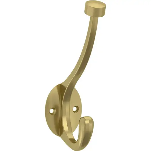 Franklin Brass Pilltop Hook Coat and Hat Hook, Satin Gold, 5/Pack Franklin Brass Pilltop Hook Coat and Hat Hook, Satin Gold, 5/Pack