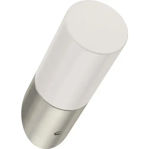 Franklin Brass Modern Slant Hook, 2-1/4", Pure White & Satin Nickel, 5/Pack Franklin Brass Modern Slant Hook, 2-1/4", Pure White & Satin Nickel, 5/Pack