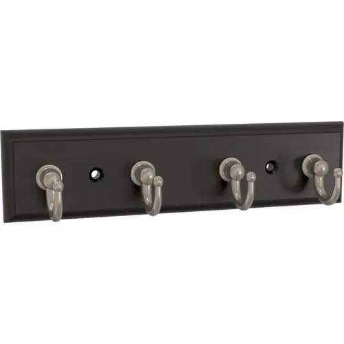 Key Tidy with 4 Hooks, 7", Matte Black & Matte Nickel, 2/Pack Key Tidy with 4 Hooks, 7", Matte Black & Matte Nickel, 2/Pack