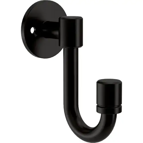 Franklin Brass Bar Single Prong J Hook, 3-5/8" (91mm), Matte Black, 4/Pack Franklin Brass Bar Single Prong J Hook, 3-5/8" (91mm), Matte Black, 4/Pack