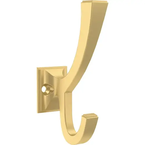 Classic Edge Front Mounted Coat and Hat Hook, 4", Modern Gold, 4/Pack Classic Edge Front Mounted Coat and Hat Hook, 4", Modern Gold, 4/Pack