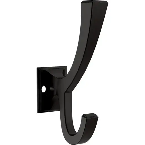 Classic Edge Front Mounted Coat and Hat Hook, 4", Matte Black, 4/Pack Classic Edge Front Mounted Coat and Hat Hook, 4", Matte Black, 4/Pack