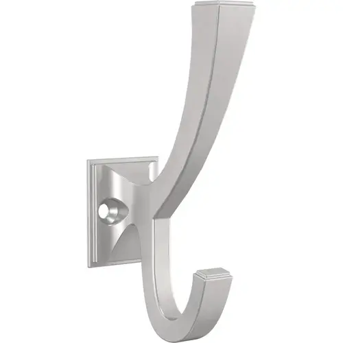Classic Edge Front Mounted Coat and Hat Hook, 4", Matte Nickel, 4/Pack Classic Edge Front Mounted Coat and Hat Hook, 4", Matte Nickel, 4/Pack