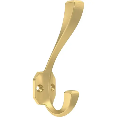 Franklin Brass Napier Coat and Hat Hook, 4-3/4" (120mm), Modern Gold, 4/Pack Franklin Brass Napier Coat and Hat Hook, 4-3/4" (120mm), Modern Gold, 4/Pack
