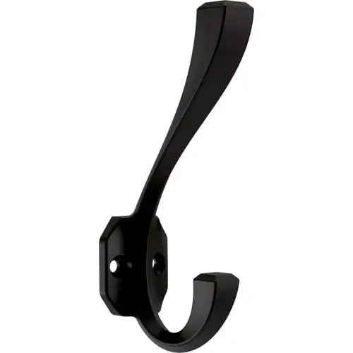 Franklin Brass Napier Coat and Hat Hook, 4-3/4" (120mm), Matte Black, 4/Pack Franklin Brass Napier Coat and Hat Hook, 4-3/4" (120mm), Matte Black, 4/Pack