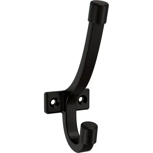 Franklin Brass Modern Angled Pilltop Coat and Hat Hook, Matte Black, 5/Pack Franklin Brass Modern Angled Pilltop Coat and Hat Hook, Matte Black, 5/Pack
