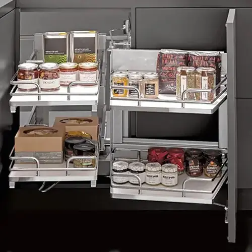 Smart Corner, Blind Corner Organizer, Salice Champagne Smart Corner, Blind Corner Organizer, Salice Champagne