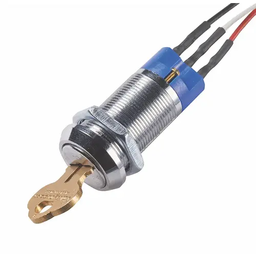 SPDT Keyswitch, Double Sided Key, Keyed Alike