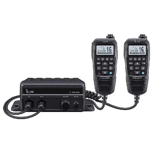 Black Box Marine VHF Fixed Mount w/BLACK HM-195GB & Two CommandMic Ports Black Box Marine VHF Fixed Mount w/BLACK HM-195GB & Two CommandMic Ports