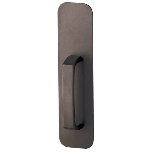 Exit Trim - Dummy Pull Handle x Plate, Powder Coated Dark Bronze SP313 Exit Trim - Dummy Pull Handle x Plate, Powder Coated Dark Bronze SP313