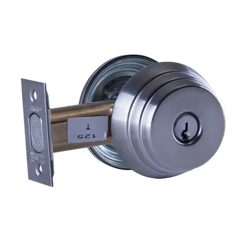 E Series Grade 2 Single Cylinder Deadbolt, C Keyway, Bright Chrome E Series Grade 2 Single Cylinder Deadbolt, C Keyway, Bright Chrome