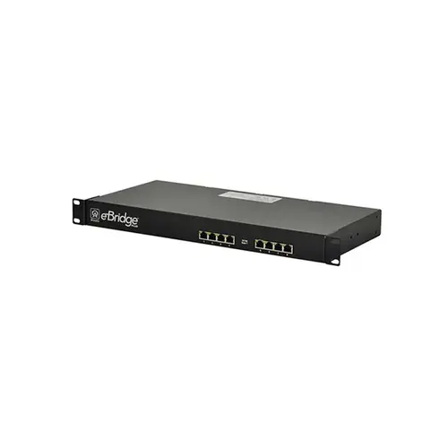 Eight (8) Port IP and PoE+ over Coax Receiver Passes PoE / PoE+, Powered by Midspan or Endspan, Distance: up to 100m Eight (8) Port IP and PoE+ over Coax Receiver Passes PoE / PoE+, Powered by Midspan or Endspan, Distance: up to 100m