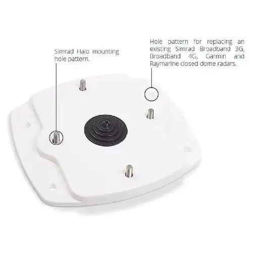 Simrad HALO Hard Top Adapter Mount Plate Simrad HALO Hard Top Adapter Mount Plate
