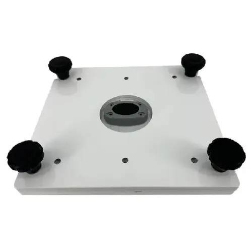 Removable Base for Pedestal Mounts with a 10" x 10" Base Plate - White Removable Base for Pedestal Mounts with a 10" x 10" Base Plate - White