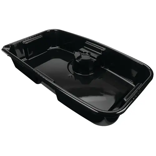 Performance Tool Oil Drain Pan, 11 qt Capacity, Rectangular, Plastic, Black Performance Tool Oil Drain Pan, 11 qt Capacity, Rectangular, Plastic, Black