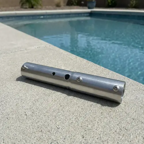 Skimlite Stainless Steel Pole Adapter w/ V-p Skimlite Stainless Steel Pole Adapter w/ V-p