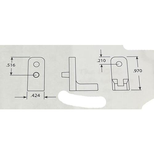 1 Hole Pivot Bar Aluminum 1 Hole Pivot Bar Aluminum