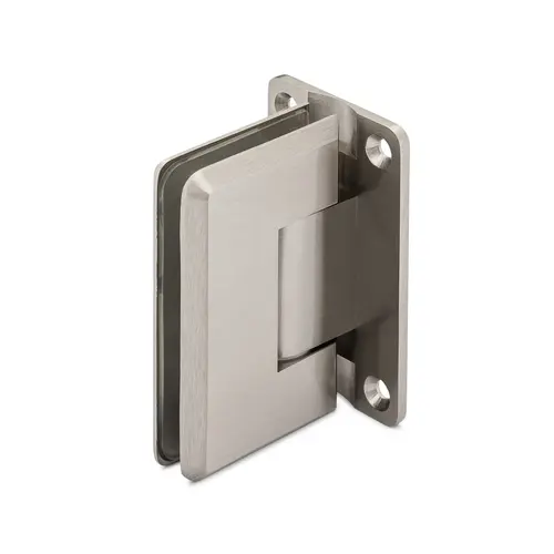 Oceana Ultra Heavy Duty Adjustable 90 degree Wall-Glass Hinge - Brushed Nickel Oceana Ultra Heavy Duty Adjustable 90 degree Wall-Glass Hinge - Brushed Nickel