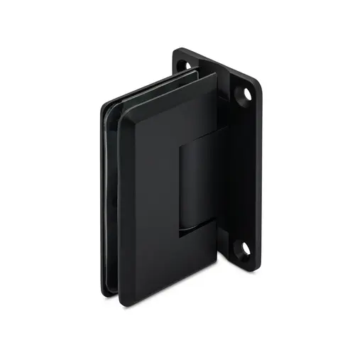 Oceana Ultra Heavy Duty Adjustable 90 degree Wall-Glass Hinge - Matte Black Oceana Ultra Heavy Duty Adjustable 90 degree Wall-Glass Hinge - Matte Black