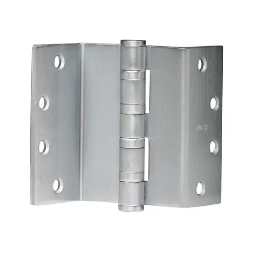 5BB1HW SC/BSC Steel, Square or Beveled Corner, 5 Knuckle, Ball Bearing, Heavy Weight, Swing Clear Mortise Hinge Satin Chromium Plated 5BB1HW SC/BSC Steel, Square or Beveled Corner, 5 Knuckle, Ball Bearing, Heavy Weight, Swing Clear Mortise Hinge Satin Chromium Plated