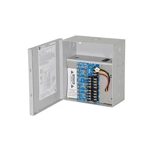 CCTV Power Supply, Input 115VAC 50/60Hz at 2.7A, 8 Fuse Protected Outputs, 24VAC at 12.5A or 28VAC at 10A, Small Enclosure CCTV Power Supply, Input 115VAC 50/60Hz at 2.7A, 8 Fuse Protected Outputs, 24VAC at 12.5A or 28VAC at 10A, Small Enclosure