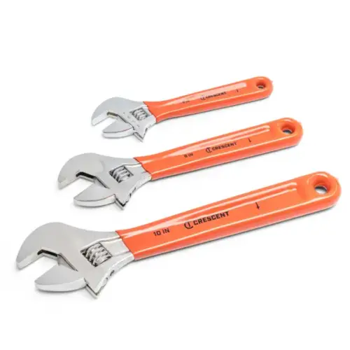 3 Piece Adjustable Cushion Grip Wrench Set 6", 8" & 10" 3 Piece Adjustable Cushion Grip Wrench Set 6", 8" & 10"