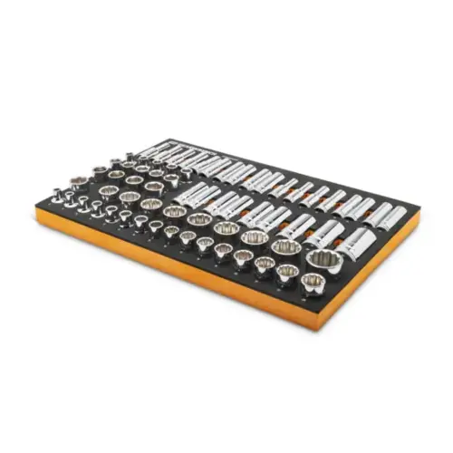 67 Piece 1/2 Inch Drive Master Metric Socket Set Inch Foam Storage Tray 67 Piece 1/2 Inch Drive Master Metric Socket Set Inch Foam Storage Tray