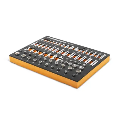 68 Piece 1/4 Inch Dr Master SAE Socket Set Inch Foam Storage Tray 68 Piece 1/4 Inch Dr Master SAE Socket Set Inch Foam Storage Tray