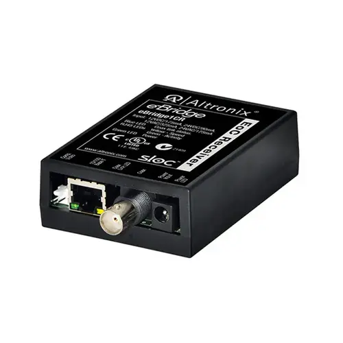 IP over Coax Receiver, Incorporates Security Link over Coax Technology, Distance: up to 100m