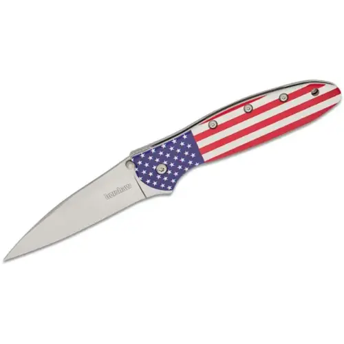 Leek Assisted Open Liner Lock Drop Point Blade EDC Folding Pocket Knife - USA Fl Leek Assisted Open Liner Lock Drop Point Blade EDC Folding Pocket Knife - USA Fl
