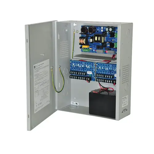 Power Supply/Charger, 120VAC, 60Hz, 3.5A Input, 16 Class 2 Power-Limited PTC Protected Outputs at 12VDC/10A Power Supply/Charger, 120VAC, 60Hz, 3.5A Input, 16 Class 2 Power-Limited PTC Protected Outputs at 12VDC/10A