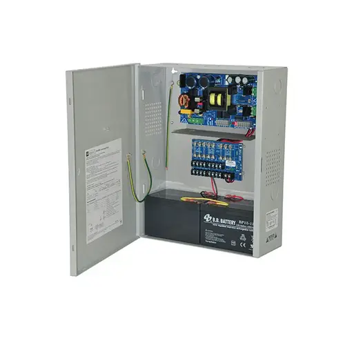 Power Supply/Charger, 120VAC, 60Hz, 4.5A Input, 8 Fuse Protected Outputs at 24VDC/10A Power Supply/Charger, 120VAC, 60Hz, 4.5A Input, 8 Fuse Protected Outputs at 24VDC/10A